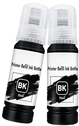 AUNEK Printer Refill Ink Kit, Universal Bulk Refillable Ink for Ink Cartridges and Continuous Ink Supply Systems, Compatible with Epson, Canon, Dell, HP, Lexmark, Kodak, Xerox Printers (Black)