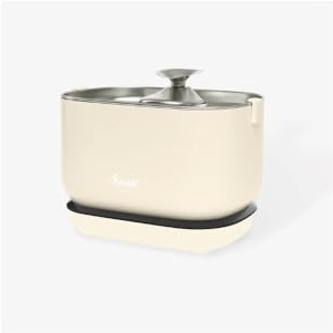 Bandit - Fontaine à Eau sans Fil pour Chat - Crème - Acier INOX. - 2,5L