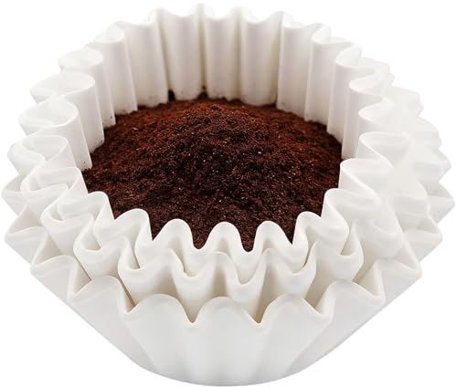White Coffee Filter Papers 8-12 Cup, 150 PCS Basket Coffee Filters for 8-12 Cup Coffee Makers, Perfect for Home & Office Use