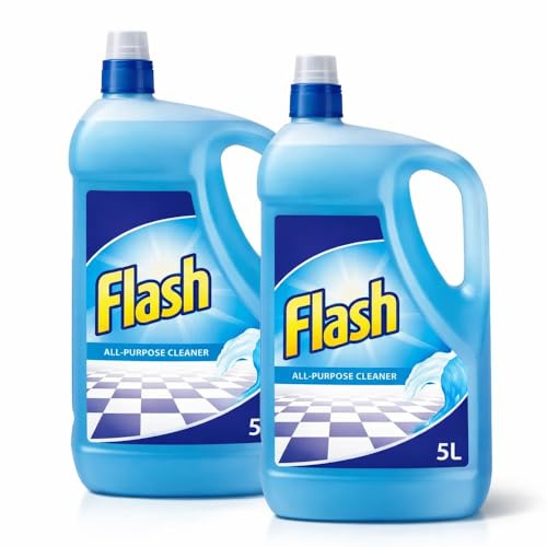 ZOPPER Flash All Purpose Cleaner, 2 x 5L, Ocean | Multi Surface Cleaner, Concentrated Floor & Hard Surface Cleaning Liquid