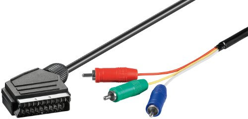Wentronic Câble Vidéo RGB (Prise péritel à 3X RCA) 5 m (Import Allemagne)
