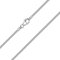 Materia Damen Schlangenkette Silber 925 Halskette 1,2mm rhodiniert K22-45 cm