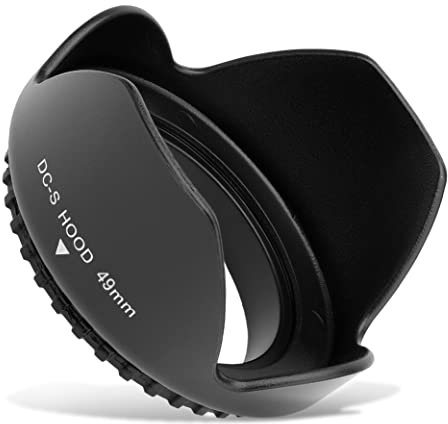 CELLONIC Gegenlichtblende kompatibel mit Ø 49mm - Filtergewinde Ø 49mm Objektiv Sonnenblende Kamera Streulichtblende Lens Hood