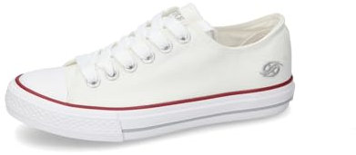 Dockers by Gerli Damen Low-Top Sneaker, Frauen Halbschuhe,Strassenschuhe,Sportschuhe,Freizeitschuhe,Turnschuhe,Laufschuhe,Weiss,41 EU