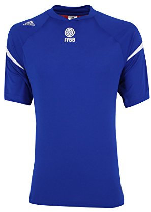Adidas Herren Trikot FFBB France Basketball kurzarm S04520