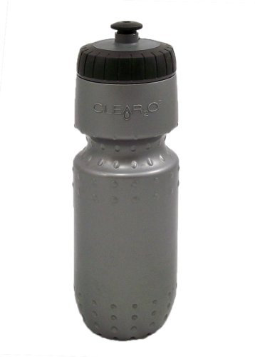 Clear2GO Botella de Agua Deportiva con Filtro, sin BPA, Plata, CWB200-3