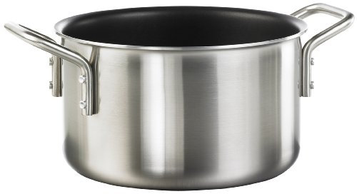 Eva Trio Edelstahl Multiclad Topf mit Antihaftbeschichtung, 3,6 Liter
