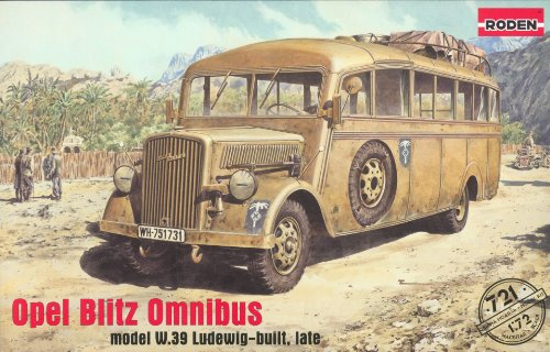 RODEN RD721-1/72 Opel Blitz Bus W.39 Ludewig-Built, Late