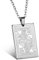 JewelryWe Schmuck Edelstahl Poker Karte Herzen König K Anhänger mit 55cm Kette, Halskette für Herren Damen, Silber
