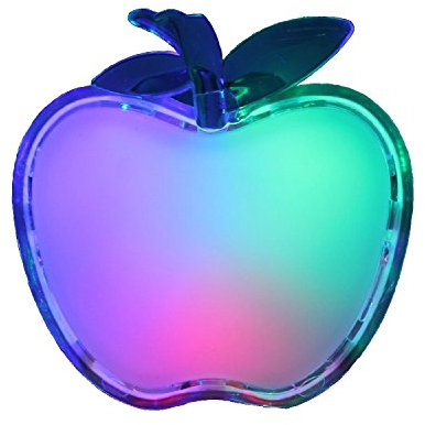 Rainbow Fox® Veilleuse papillon à LED avec effet arc-en-ciel et commutateur on/off automatique (Apple)