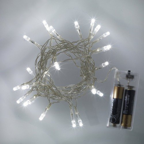 eBuzz Battery Operated Fairy Lights with 20 White LEDs (Bright White)