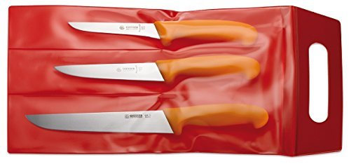 Giesser Fleischermesser-Set in der Farbe Gelb 3 teilig, Made in Germany