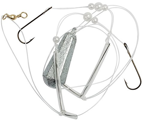 Fladen Plattfisch-Vorfach mit Haken der Größe 1/0 und Gewicht, erhältlich in den Gramaturen 40g, 60g, 90g und 120g, 0,70mm