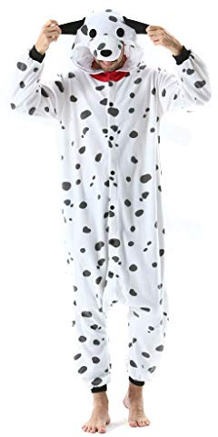 SAMGU Tier Onesie Pyjama Cosplay Kostüme Schlafanzug Erwachsene Unisex Animal Tieroutfit tierkostüme Jumpsuit Hund XL