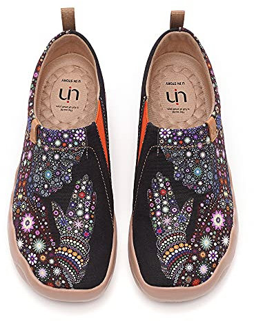 UIN Cómodo Unisexo Art de Lona Orar Transpirable Suela de PU Vestido Zapatos de Mujer 38