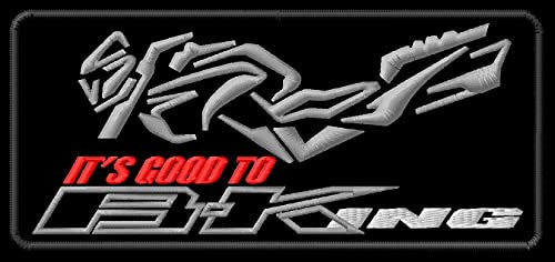Masterpatch Aufnäher für Fans Suz B-King It's Good Patch GSX1300 BK für Suzuki B-King Bikers Motorrad parche Bordado brodé Patch écusson Toppa ricamata