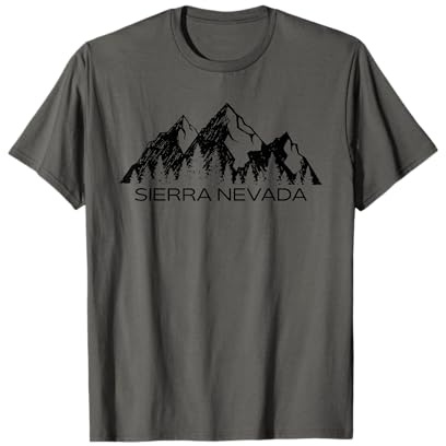 Camisa Sierra Nevada | Regalo de recuerdo de las montañas de Sierra Nevada Camiseta