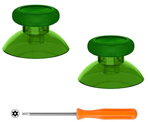 eXtremeRate Joystick für Xbox Series X/S Controller,für Xbox One Standard/X/S/Elite,Analogstick Joy-Sticks Thumbsticks Sticks Aufsätze Zubehör-Transparent Grün