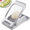 BIBURY Cortador de Huevos Mejorado para Huevos Duros, Fresas, Hongos y Frutas Suaves - Aluminio Con Alambres de Acero Inoxidable - Apto para Lavavajillas y Fácil de Limpiar
