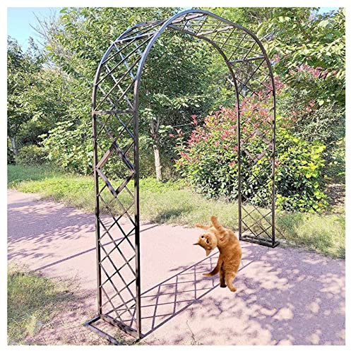 Rosenbogen rost HBT 230 x 140 x 40 cm Torbogen aus Metall als Rankhilfe Rankbogen stabiles Rankgitter, Gartenbogen Wetterbeständig Rosengestell (Farbe : Bronze, Größe : 300x230cm)