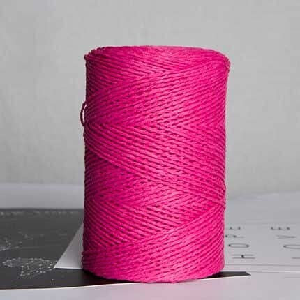 XIUPO 500g/roll Raffia Straw Yarn For Hand Knitting Summer Straw Hat Handbags Organic Yarn Crochet Handmade DIY Material