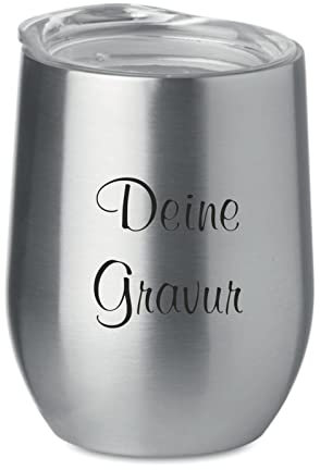 Schmalz® Thermobecher Sudbury mit Gravur | personalisiert | graviert | Namen | Kaffe to go | 300 ml | doppelwandig | Vakuum Isolierung | auslaufhemmend | Isolierbecher | klein | Mug (edelstahl)