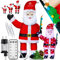 KESSER® Weihnachtsmann LED Santa Weihnachtsfigur Weihnachtsdekoration für Indoor & Outdoor aussen Wetterfest IP44 mit Fernbedienung und Heringe Weihnachtsbeleuchtung weihnachtsdeko 120cm