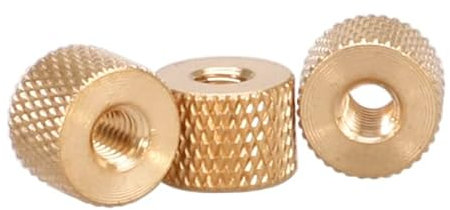 M2 M2.5 M3 M4 Messing Rändelmuttern 50 Stück (M 2,5)