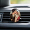 Benutzerdefinierte Kristalle Auto Air Vent Clip mit Foto Personalisiertes Bild Auto Lufterfrischer Clips Innen Auto Zubehör Dekoration für Frauen Männer Oval