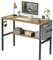 CubiCubi Schreibtisch, 96 x 40 cm Computertisch, Schreibtisch Klein PC-Tisch Stabil, Espresso