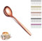Berglander cuillère à café en or rose set de 12, couverts en acier inoxydable plaqué titane rose cuillère à café, cuillère à café petite cuillère à dessert, lave-vaisselle
