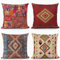4er Set Bunt Kissenbezug 55x55 cm mit Boho Muster Design, soft Beidseitig Kissenbezüge Quadratische Kissenhülle für Wohnräume Büros Sitzgelegenheiten, Betten und Stühle Dekokissen Mit Reißverschluss