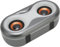 Bluetooth Speaker, Support External 3.5mm Terminal Dual Speakers 32.8ft Receiving Distance RGB Bluetooth Speaker Mechanical Button Mini Clear for Outdoor (Color : Grey)