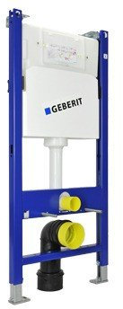 Geberit DUOFIX BASIC 112 cm, SPK UP100 + DELTA 25 Weiß + Schallschutzset