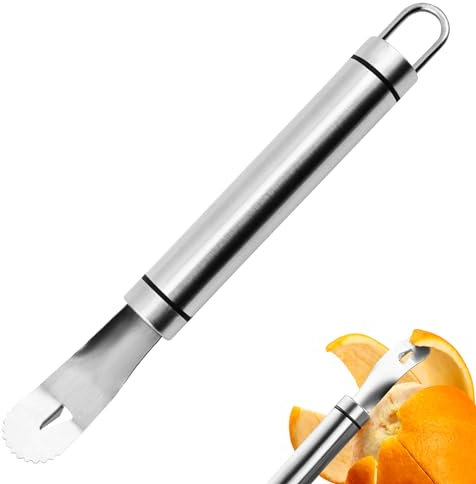 NIOIPXA Orangenschäler, Edelstahl, Orangenschäler mit langem Griff, Küchenhelfer (1)