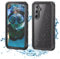 IP68CASE Samsung Galaxy A55 5G Hülle Wasserdicht Stoßfest Staubdicht Handyhülle A55 5G Integrierter Displayschutz Outdoor Panzerhülle 360 Grad Robust Unterwasser Schutzhülle für Samsung A55 5G Schwarz