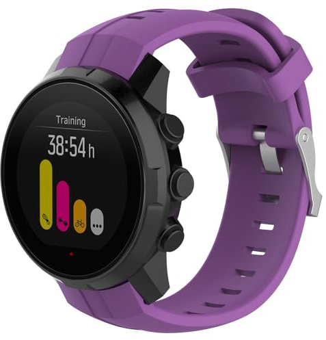 Yoktburu Watch Strap for Suunto Spartan Sport, Adjustable Silicone Sport Wristband Quick Release Replacement Band Compatible with Suunto Spartan Sport Smart Watch (purple)