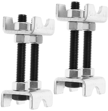 FUNOMOCYA 1 Pair Coil Spring Compressor Mini Strut Compressor Tool 2-Way Adjustable Spring Spacer Car Shocks Adjuster Sturdy Carbon Steel for Longevity Easy to Use