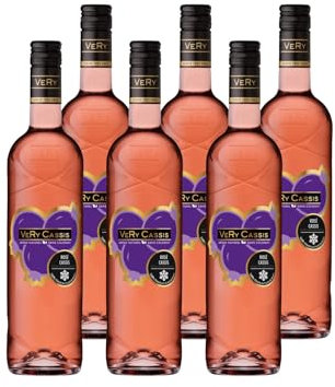 Very Cassis - Vin Rosé au Cassis - Boisson aromatisée à Base de vin - Lot de 6 bouteilles x 75 cl