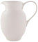 Widdop and Co Hestia Service de table en grès côtelé blanc – Pichet 18 cm x 17 cm x 12 cm – Vaisselle contemporaine élégante – Jolie idée cadeau pour pendaison de crémaillère