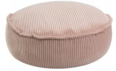 MEOWBABY Sitzsack Kinder – Bequemer und gemütlicher Kinder-Sitzsack mit Füllung, ideal für das Kinderzimmer | Sitzsäcke fürs Kinderzimmer, Cord, Puderrosa