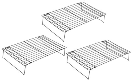 Garneck Rejillas para Enfriar Acero Al Carbono Prácticas para Pan y Galletas Resistente Al Desgaste