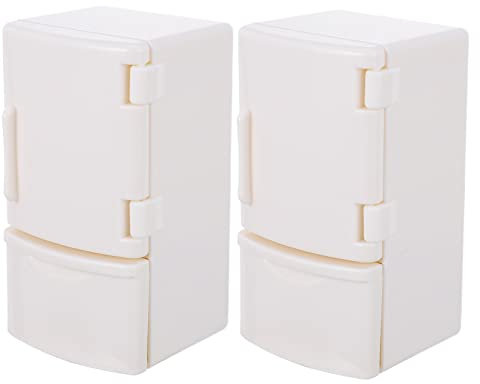 Alasum 2stücke Mini Kühlschrank Deko Für Vielseitige Miniaturmöbel Für Kreative Spielszene Und Mikrolandschaften Kinderdekoration