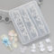 Moules à ongles en forme de fleur - Pour nail art - Pochoir en silicone - Pour ongles - En résine - Breloques à ongles florales - En silicone - Accessoires de nail art