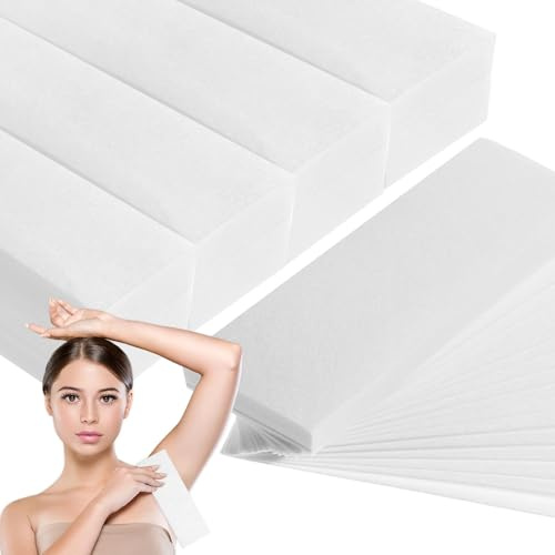 200-Pack Professional Wax Strips Paper for Face and Body - Non-Woven Hair Removal Strips for Women's Leg, Chest, Back, Skin-friendly