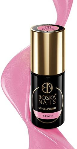 Boska Nails Hybrid Nagellack Nr. 537 Pink Wind 6 ml Zarter halbtransparenter Rosaton aus der Natural Look Kollektion Langanhaltend Streifenfreie Anwendung Ideal für natürliche Maniküre