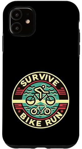 Survive Bike Run Triathlon -Triathletroutine ||- Hülle für iPhone 11
