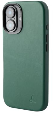 Snakehive Leather Case for iPhone 17 - Slim Protective Case - MagSafe Compatible - Green