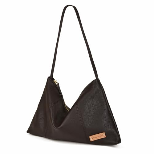 DONNAIN Premium Shopper Tasche Damen Leder, Schultertaschen | Umhängetasche Damen Leder, Lederhandtasche Damen Echtleder, Hobo Bag, Shoulder Bag Women mit großem Fassungsvermögen