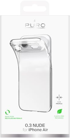 Puro iPhone 17 Air Hülle Transparent TPU Ultra-Slim 0.3 NUDE